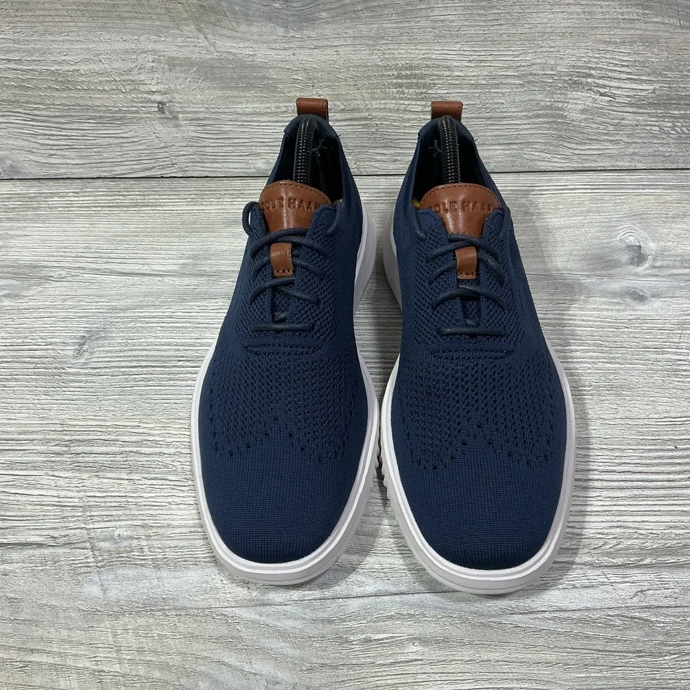 Cole Haan Grand Stitchlite Wing Ox Blue Knit Lace-Up Sneaker Men's US 8 M C37369